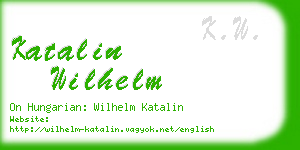 katalin wilhelm business card